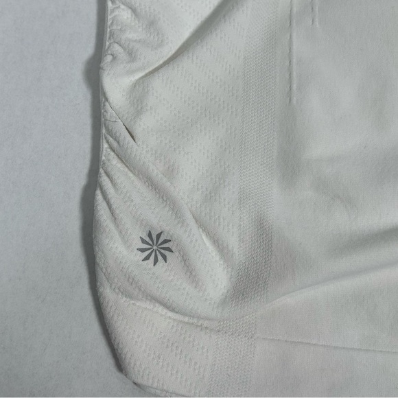 2 for$15 Athleta White Tank Top with Gathered Sides - Picture 4 of 10